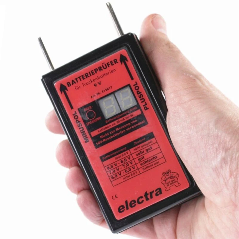 Electra Batterieprüfer »Digital« Prüfer Für 9v · Trockenbatterie 5 Electra Batterieprüfer »Digital« Prüfer Für 9v · Trockenbatterie – Bild 3