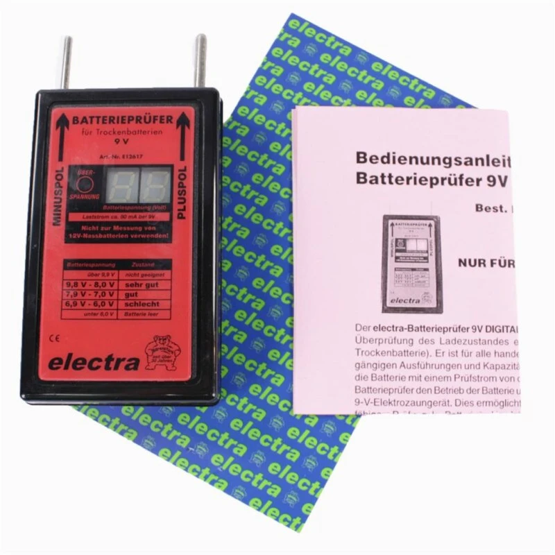 Electra Batterieprüfer »Digital« Prüfer Für 9v · Trockenbatterie 8 Electra Batterieprüfer »Digital« Prüfer Für 9v · Trockenbatterie – Bild 6