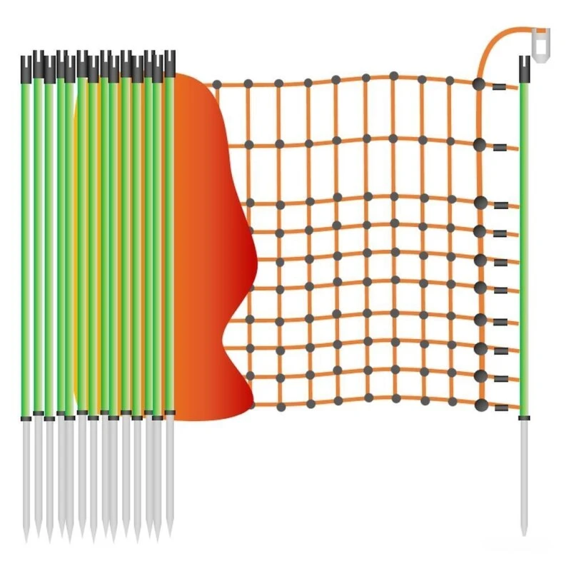 Ernteschutz Elektronetz »Euronetz« Elektrozaun · 50m 1 Spitze, 65cm 4 Ernteschutz Elektronetz »Euronetz« Elektrozaun · 50m 1 Spitze, 65cm – Bild 2