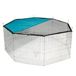 KERBL Freilaufgehege »8-eckig« Für Kaninchen, Katzen, Hunde · Ø 1,45m