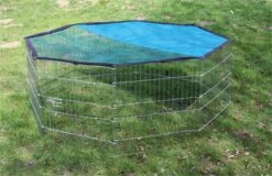 KERBL Freilaufgehege »8-eckig« Für Kaninchen, Katzen, Hunde · Ø 1,45m -Zucht-Tierbedarf Store freilaufgehege 8 eckig fuer kaninchen katzen hunde durchmesser 450m3