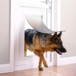 PetSafe Hundetüre »Plus« Haustierklappe · Aluminium, 642x366mm, Weiß 7 PetSafe Hundetüre »Plus« Haustierklappe · Aluminium, 642x366mm, Weiß -Zucht-Tierbedarf Store hundetuere plus haustierklappe aluminium 642x366mm3