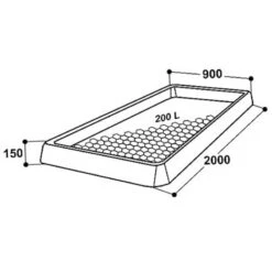 Klauenwanne »Suevia KB200« Zur Klauenpflege · 200x90x15cm -Zucht-Tierbedarf Store klauenwanne suevia kb200 klauenpflege 200x90x15cm5