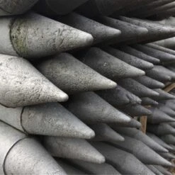 165 X Recyclingpfähle »Rund« 1,30m 4,5cm Palette -Zucht-Tierbedarf Store recyclingpfaehle rund 130m 45cm palette9