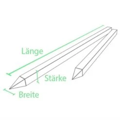Recyclingpfahl »Rund, Eckig, Kreuz« über 175cm 10 Recyclingpfahl »Rund, Eckig, Kreuz« über 175cm -Zucht-Tierbedarf Store recyclingpfahl rund eckig kreuz ab 175cm2