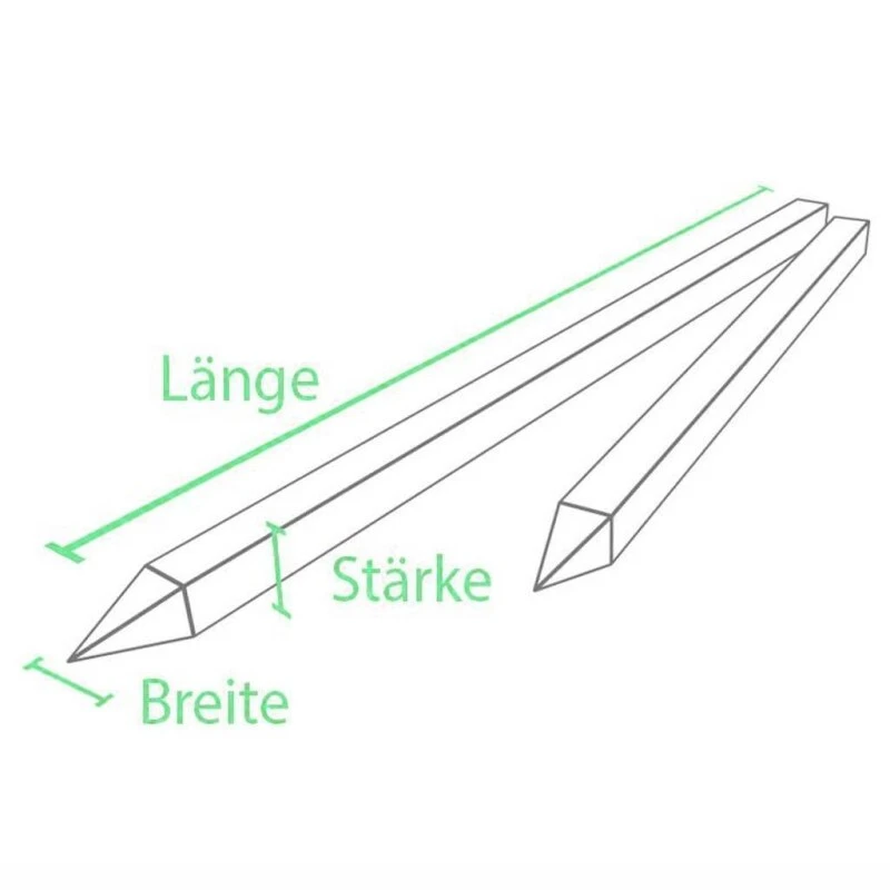 Recyclingpfahl »Rund, Eckig, Kreuz« über 175cm 4 Recyclingpfahl »Rund, Eckig, Kreuz« über 175cm – Bild 2