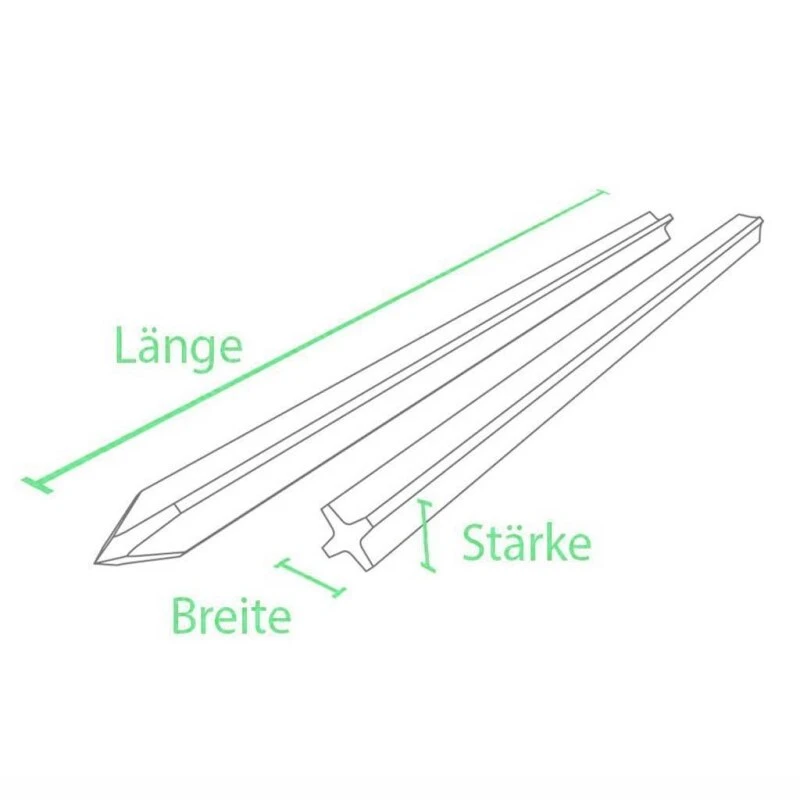 Recyclingpfahl »Rund, Eckig, Kreuz« über 175cm 6 Recyclingpfahl »Rund, Eckig, Kreuz« über 175cm – Bild 4