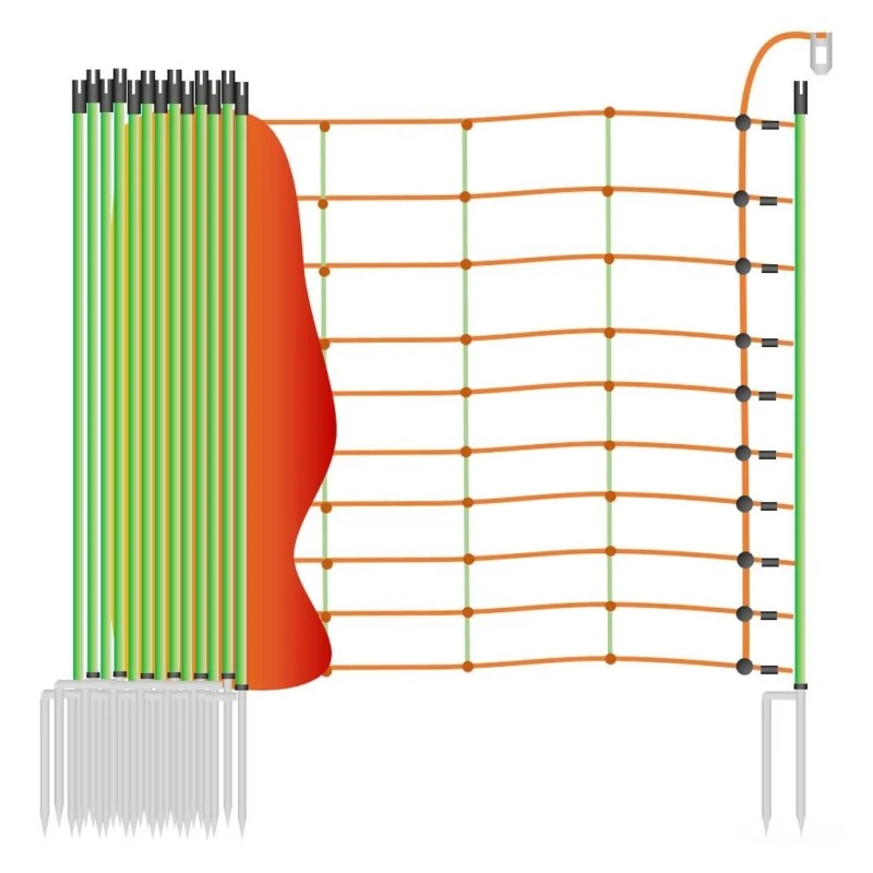 Schafnetz »Euronetz« Elektrozaun · 25m 2 Spitzen, 106cm 4 Schafnetz »Euronetz« Elektrozaun · 25m 2 Spitzen, 106cm – Bild 2