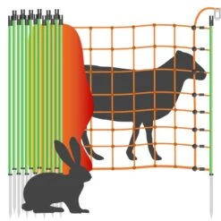 Schafnetz »Euronetz« Mit Wildverbissschutz · 50m 1 Spitze, 90cm