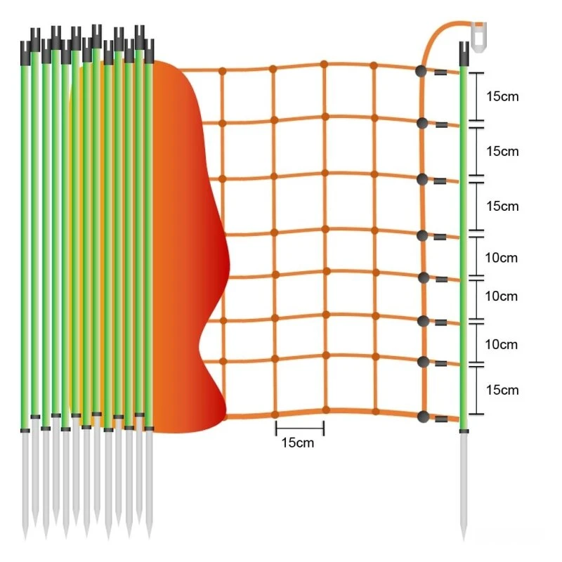 Schafnetz »Euronetz« Mit Wildverbissschutz · 50m 1 Spitze, 90cm 5 Schafnetz »Euronetz« Mit Wildverbissschutz · 50m 1 Spitze, 90cm – Bild 3