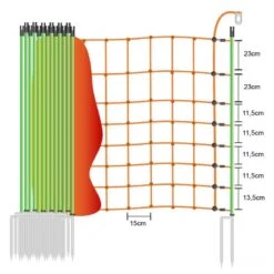 Schafzaun »Euronetz« Elektrozaun · 25m 2 Spitzen, 106cm -Zucht-Tierbedarf Store schafzaun euronetz elektrozaun 25m 2 spitzen 106cm3