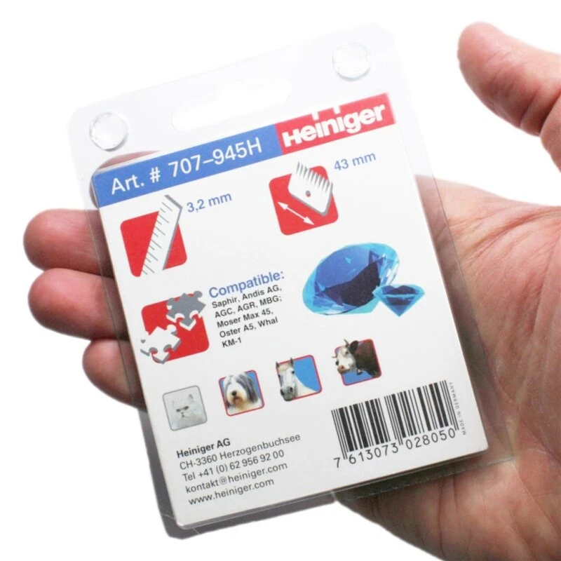 Scherköpfe »Heiniger Saphir 7F« 3,2mm 5 Scherköpfe »Heiniger Saphir 7F« 3,2mm – Bild 3