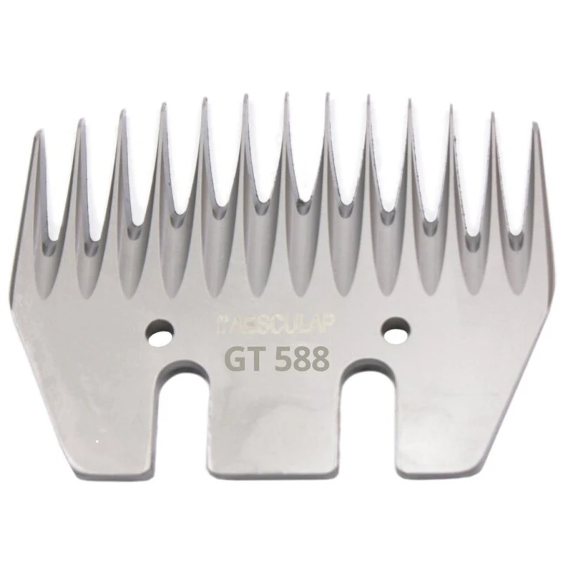 Scherkopf »Aesculap GT 588« Untere Schneidplatte 13 Zähne, 3,5mm 3 Scherkopf »Aesculap GT 588« Untere Schneidplatte 13 Zähne, 3,5mm