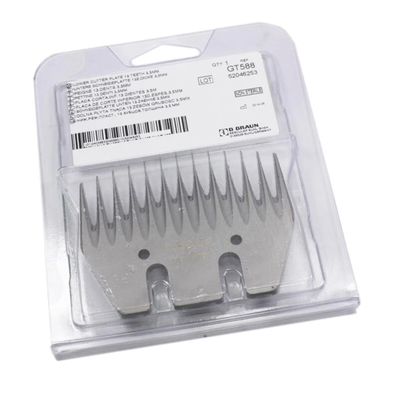 Scherkopf »Aesculap GT 588« Untere Schneidplatte 13 Zähne, 3,5mm 6 Scherkopf »Aesculap GT 588« Untere Schneidplatte 13 Zähne, 3,5mm – Bild 4