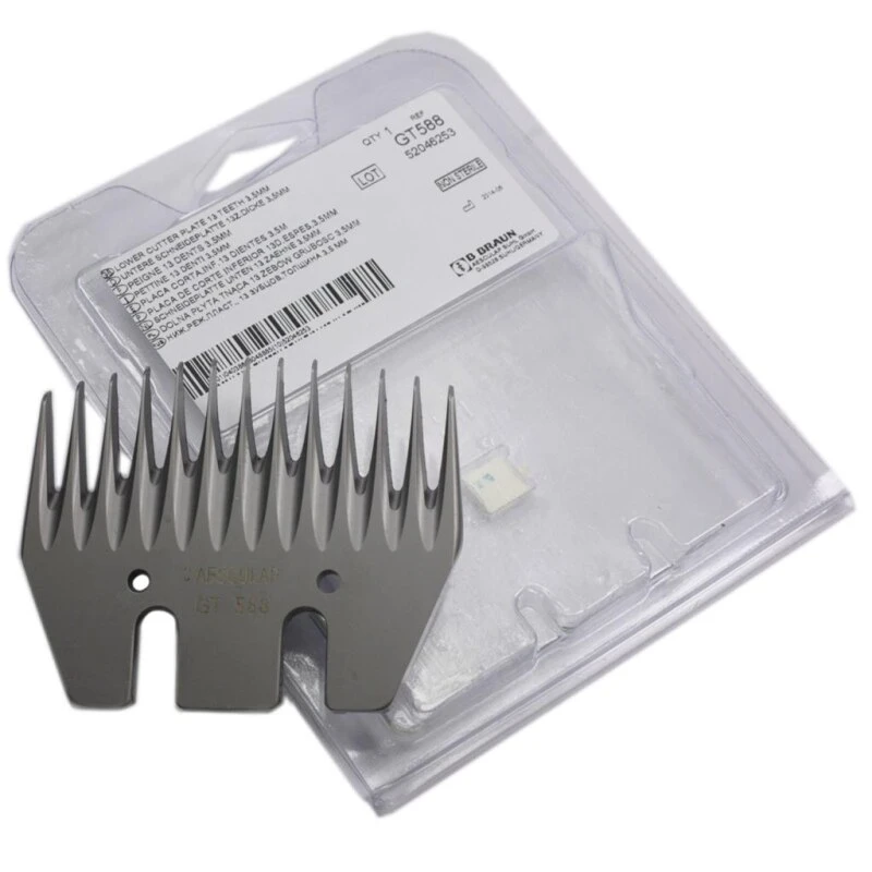 Scherkopf »Aesculap GT 588« Untere Schneidplatte 13 Zähne, 3,5mm 7 Scherkopf »Aesculap GT 588« Untere Schneidplatte 13 Zähne, 3,5mm – Bild 5