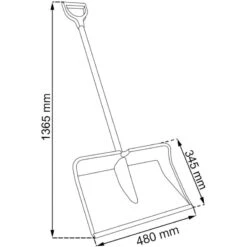 Schneeschieber »Classic« Schneeschaufel · 150x48cm -Zucht-Tierbedarf Store schnee schieber schneeschaufel 150x48cm3