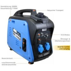 Stromerzeuger Güde »ISG 2000-2« Benzin Inverter, 2x 230V · 2000 Watt