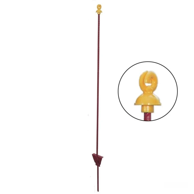 Weidepfähle »Doppelring« 10x, Metallpfähle · Rund 8mm, 105cm 3 Weidepfähle »Doppelring« 10x, Metallpfähle · Rund 8mm, 105cm