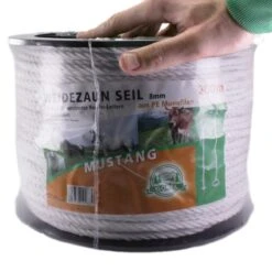 Weideseil »Mustang« Elektroseil · 8mm, 200m -Zucht-Tierbedarf Store weideseil mustang elektroseil 8mm 200m4