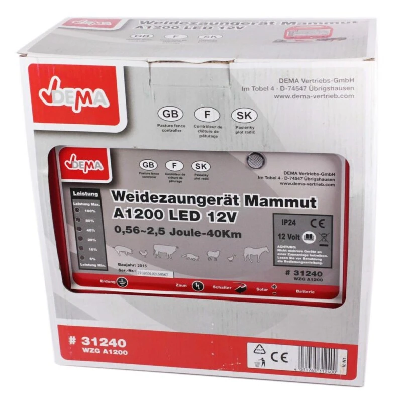 Weidezaungerät 12v »Mammut A1200« Bis 40km 8 Weidezaungerät 12v »Mammut A1200« Bis 40km – Bild 6