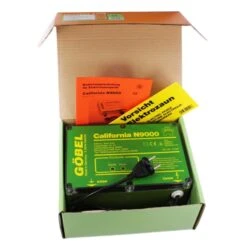 Weidezaungerät 230v »California N9000 « Bis 20km -Zucht-Tierbedarf Store weidezaungeraet 230v california n9000 bis 20km7