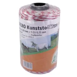 Weidezaunlitze »Torero« Kunststofflitze · 200m, Weiß-rot