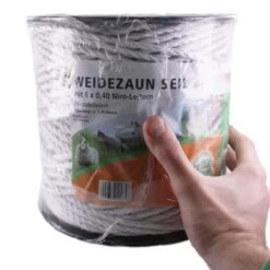 Weidezaunseil »Classic« Elektro Seil · 6mm, 200m, Weiß -Zucht-Tierbedarf Store weidezaunseil elektro seil 6mm 200m4