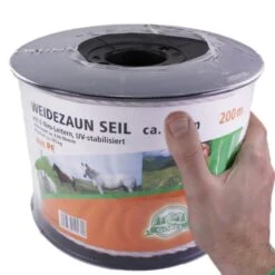Weidezaunseil »Classic« Elektroseil · 6mm, 200m, Weiß -Zucht-Tierbedarf Store weidezaunseil elektroseil 6mm 200m4
