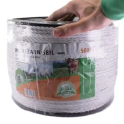 Weidezaunseil »Classic« Elektroseil · 6mm, 500m, Weiß -Zucht-Tierbedarf Store weidezaunseil elektroseil 6mm 500m4