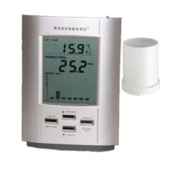 Wetterstation »Drahtlos« Misst Temperatur & Regen Der Letzen 24h