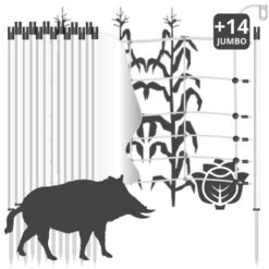 Wildschweinzaun »Euronetz« Wildschweinabwehr · 30m 1 Spitze, 75cm