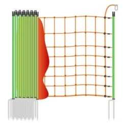 Wolfsabwehrzaun »Euronetz« Mit Wildverbissschutz · 50m 2 Spitzen, 106cm -Zucht-Tierbedarf Store wildzaun euronetz mit wildverbissschutz 50m 2 spitzen 106cm2